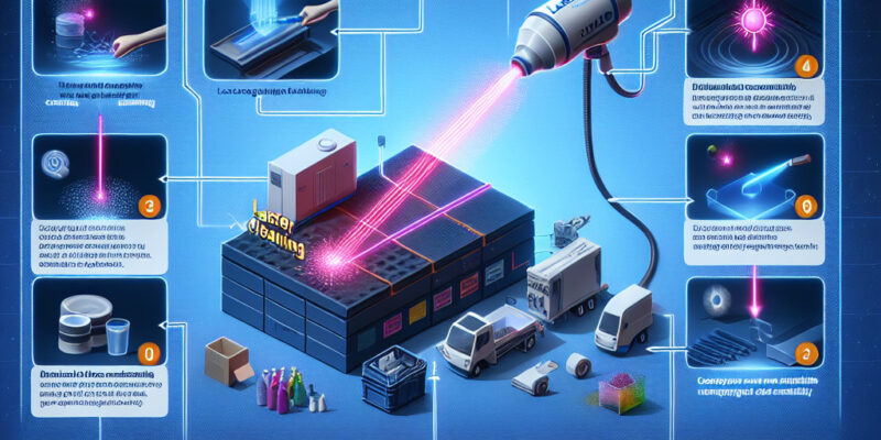 Laser cleaning for removing contaminants from plastic surfaces